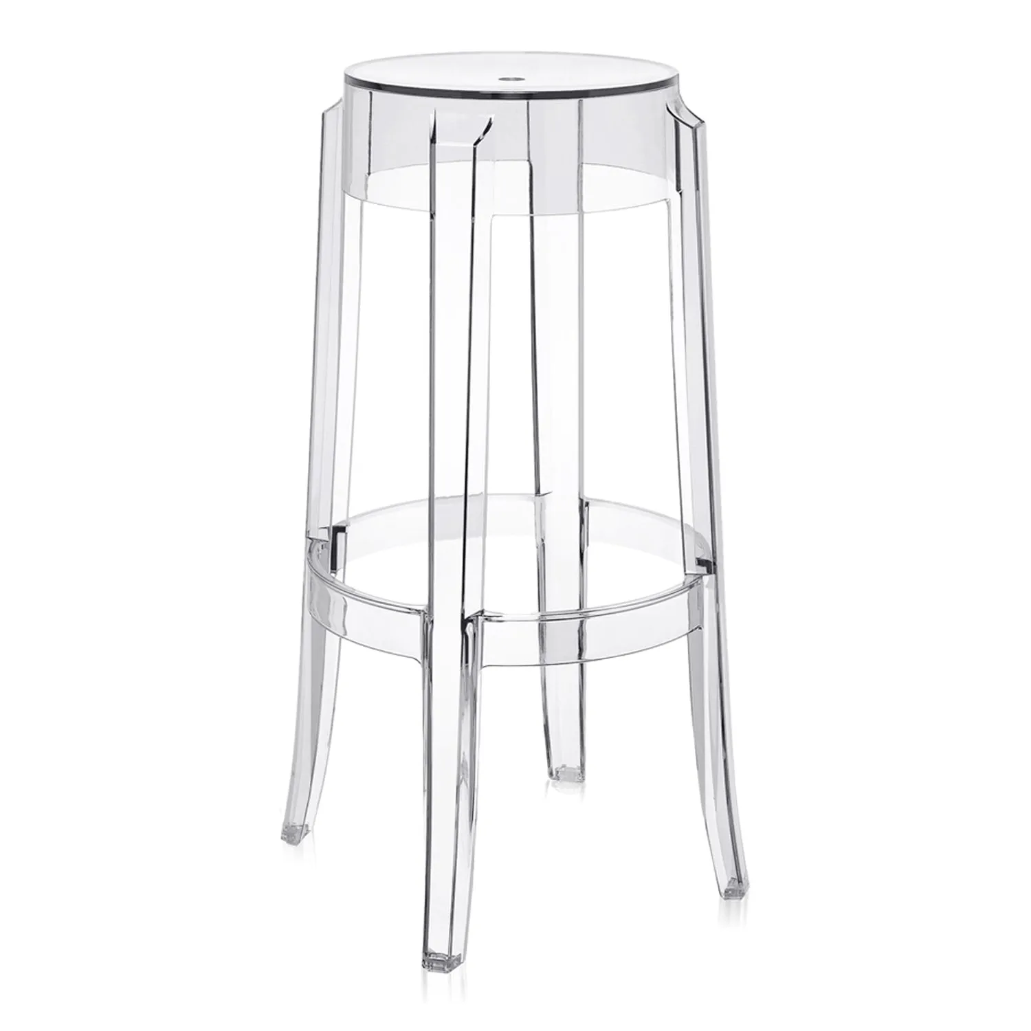 Charles Ghost Transparent Stool (Set of 2)