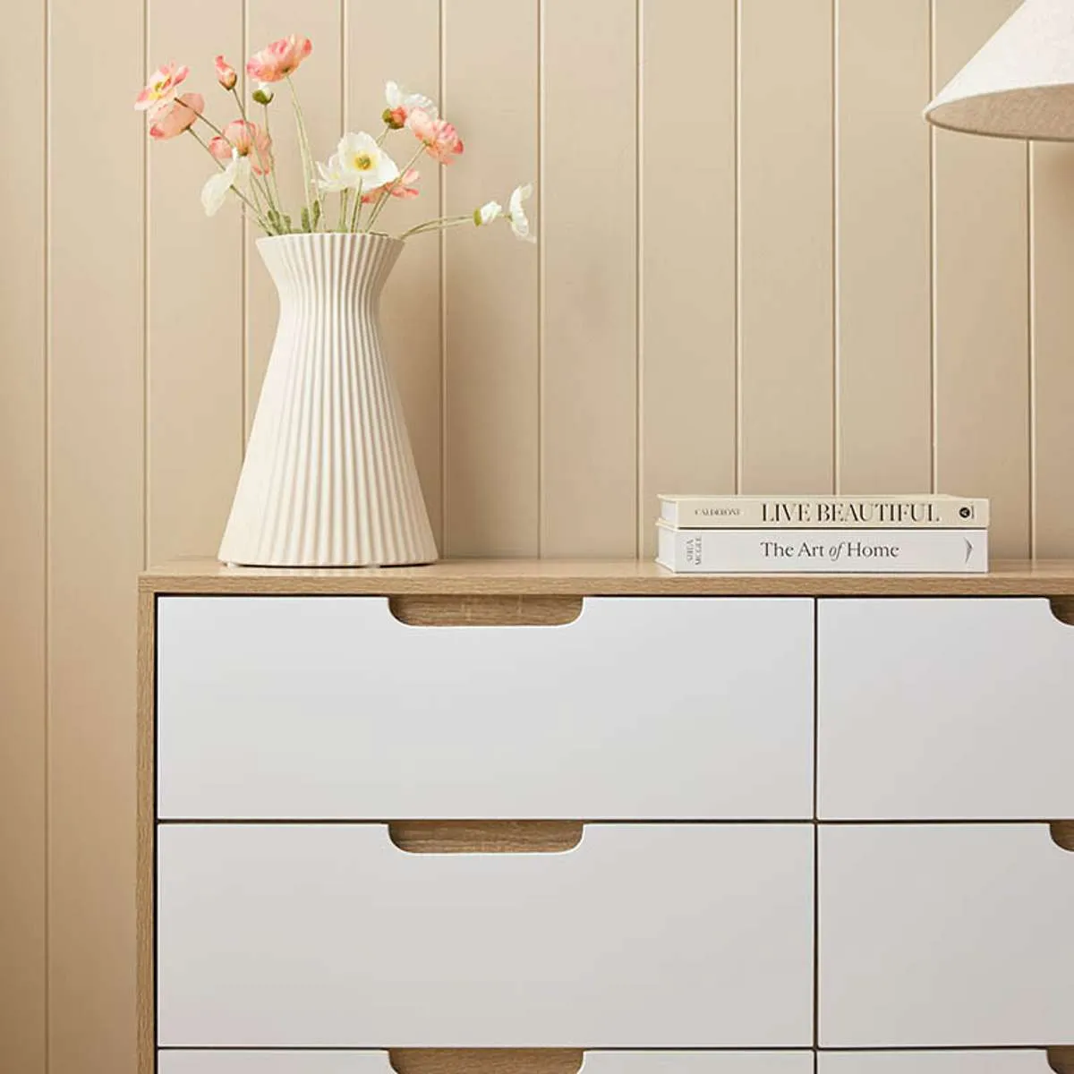 Chelsea Six Drawer - Wide Mocka