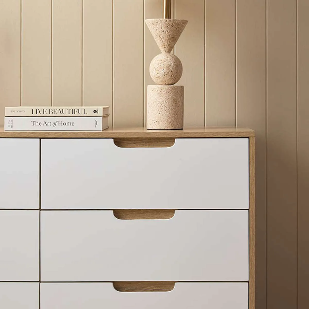 Chelsea Six Drawer - Wide Mocka