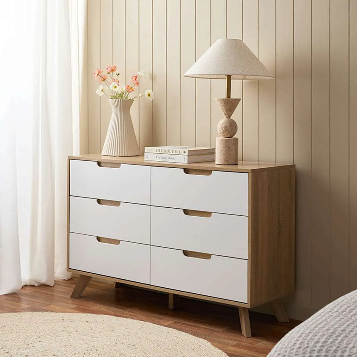 Chelsea Six Drawer - Wide Mocka