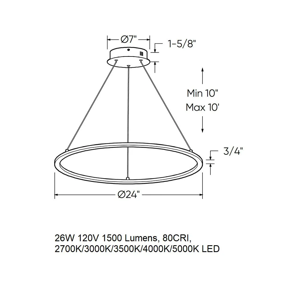 Circa LED Pendant Light