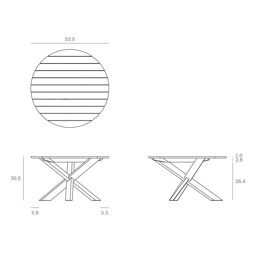 Circle Outdoor Dining Table