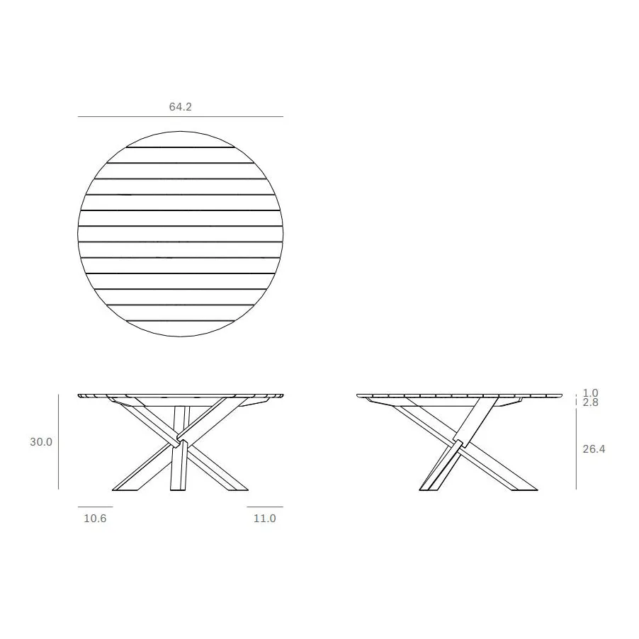 Circle Outdoor Dining Table