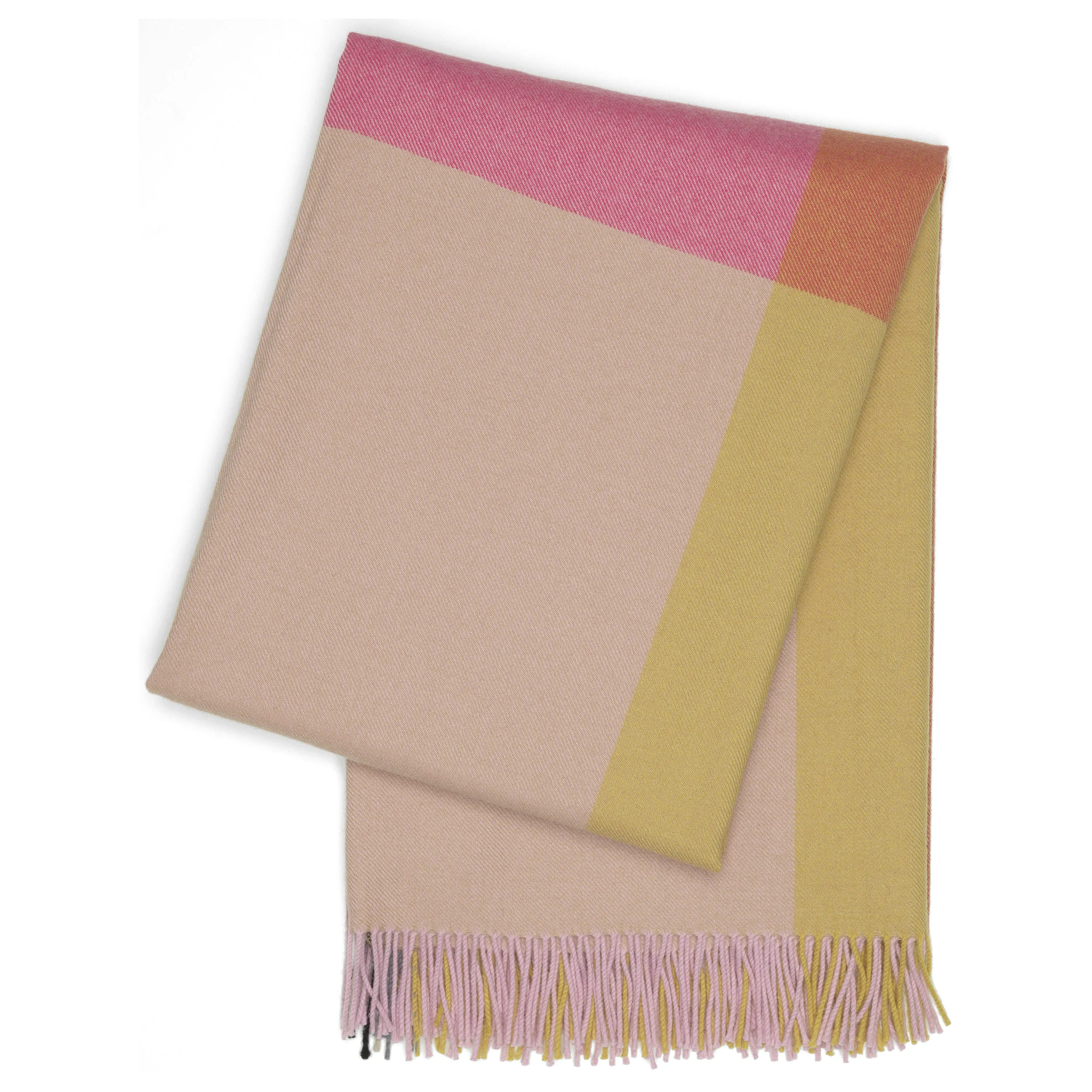 Color Block Throw Blanket