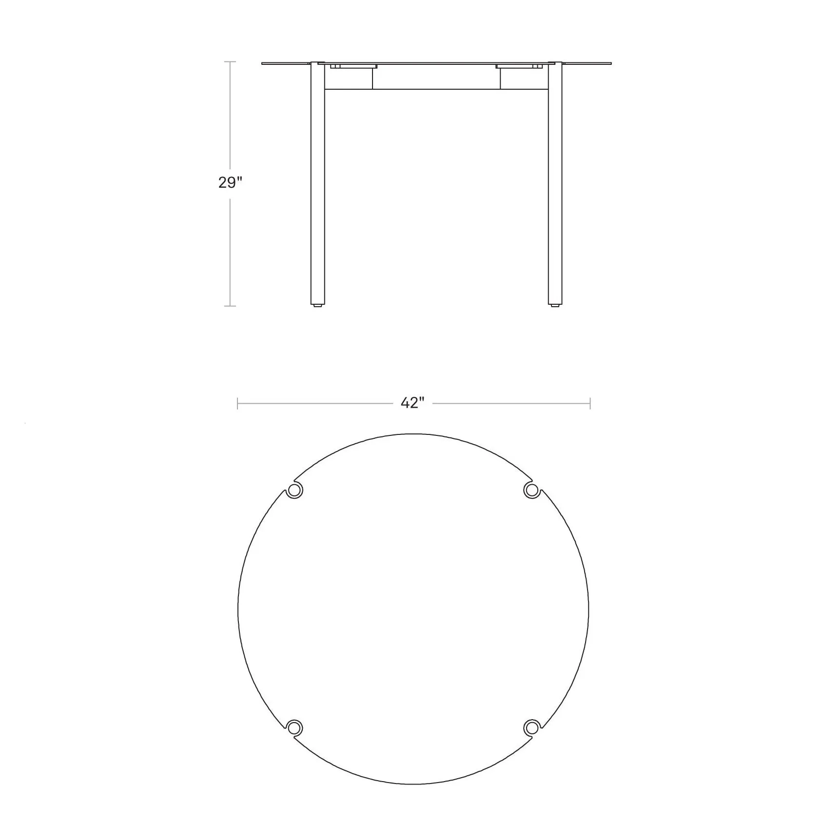 Comeuppance Round Dining Table