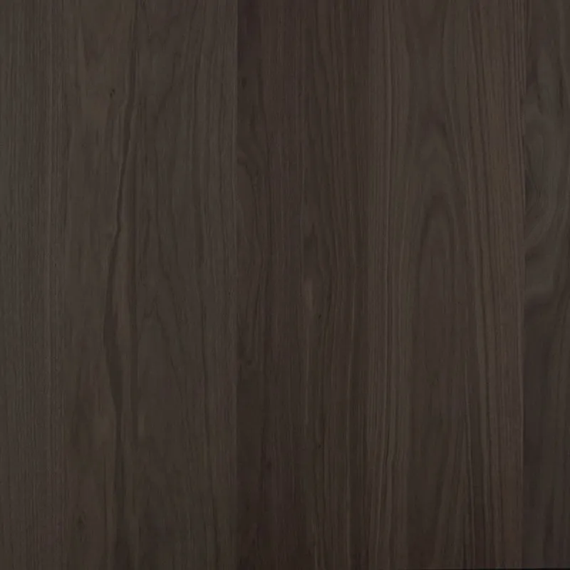 Connection Glass Top Walnut Dining Table