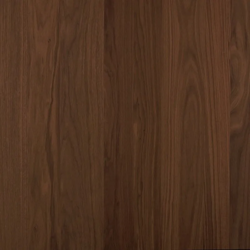 Connection Glass Top Walnut Dining Table