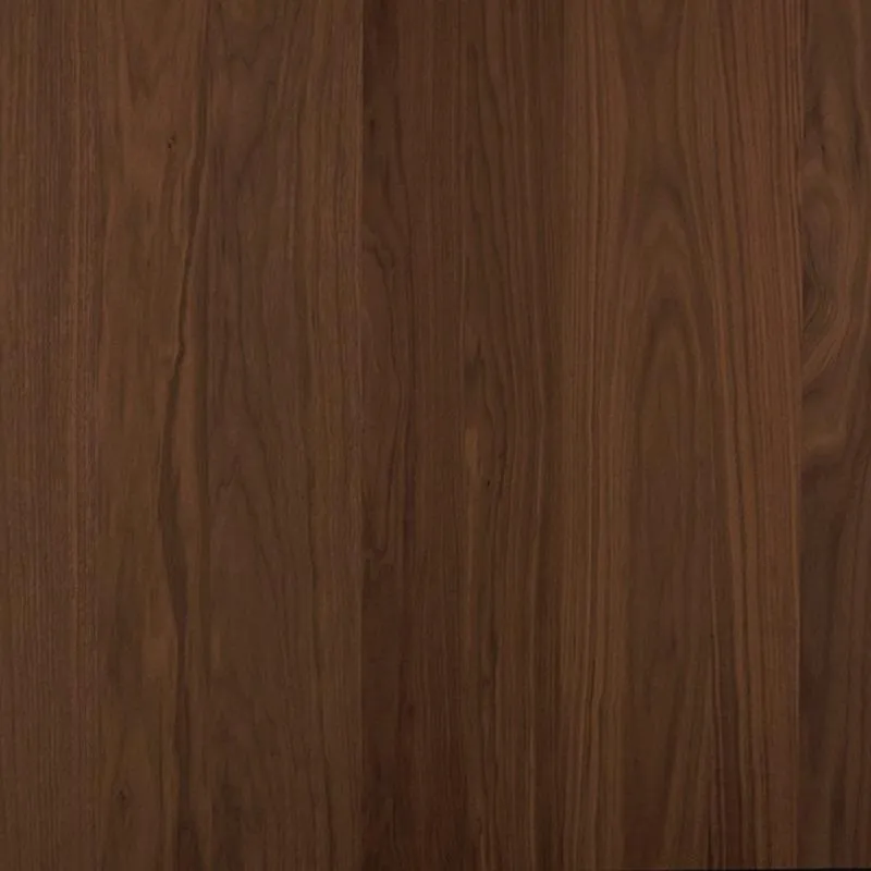 Connection Glass Top Walnut Dining Table
