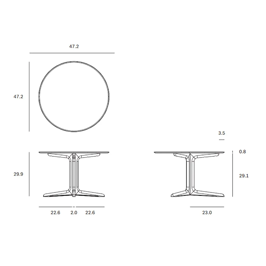 Corto Round Dining Table