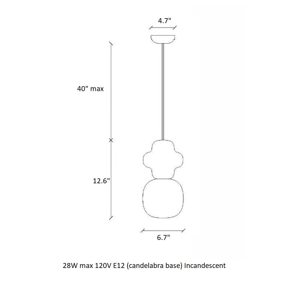 Deco Copacabana Pendant Light