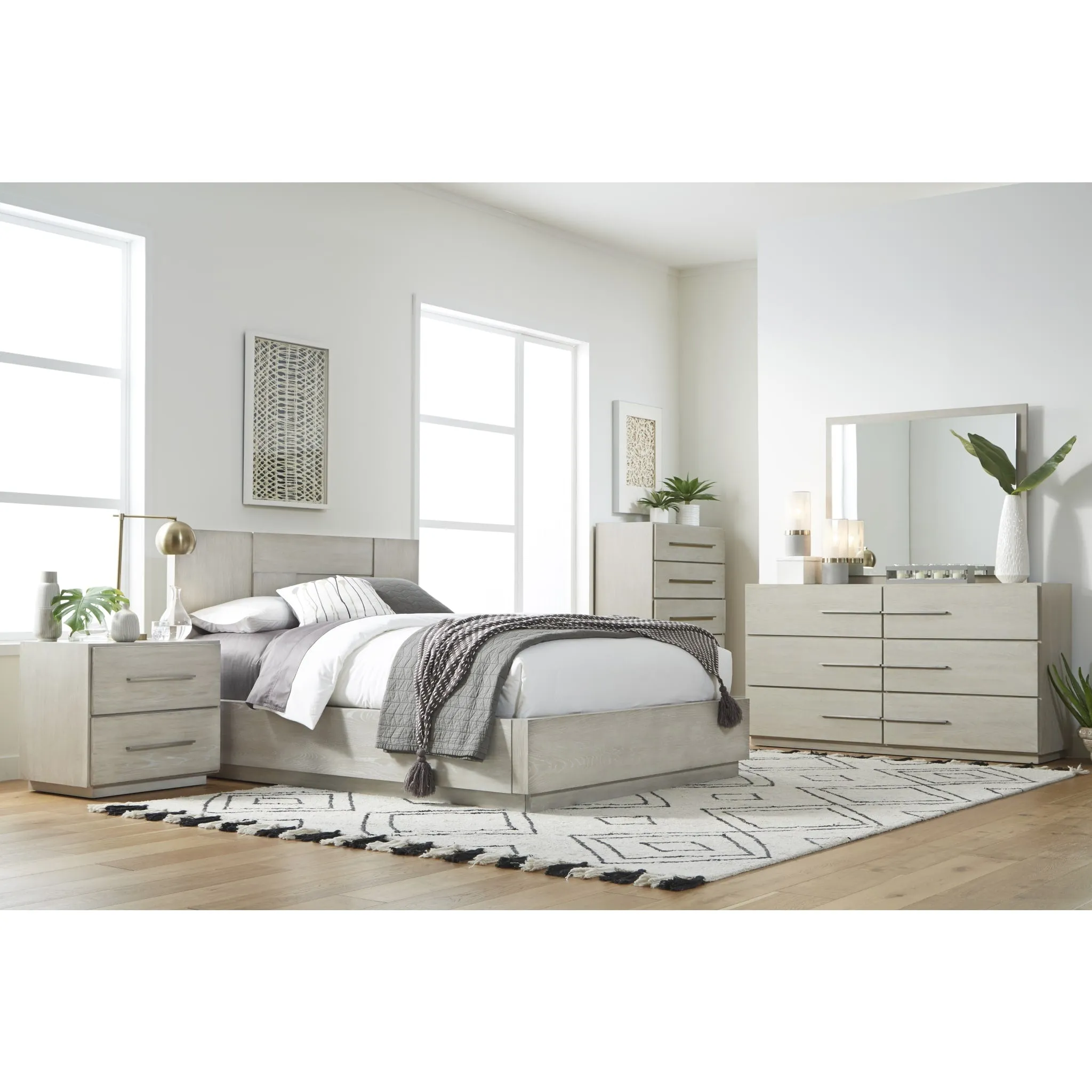 Destination Five Drawer Chest in Cotton Grey (2024) Modus
