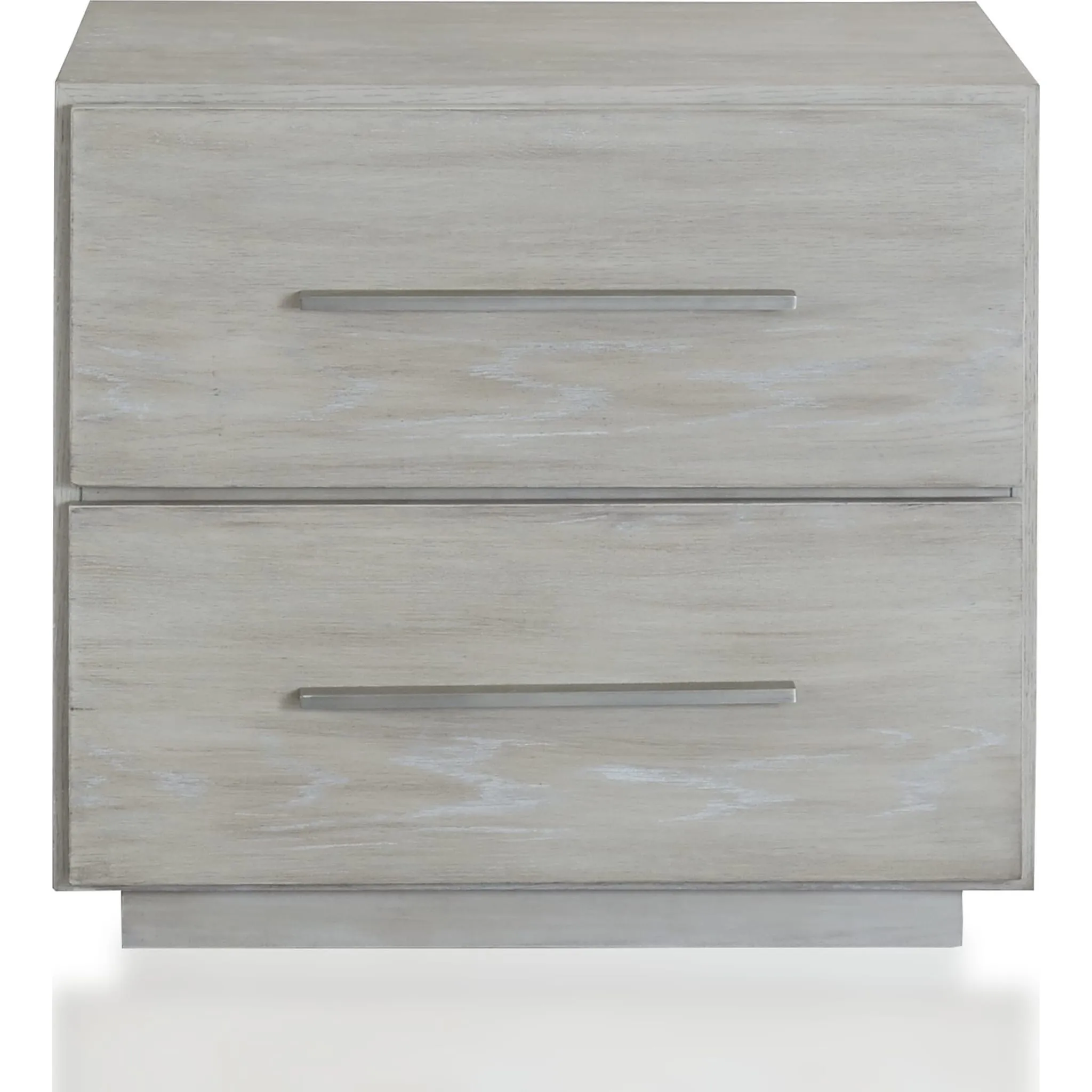 Destination Two Drawer Nightstand in Cotton Grey Modus
