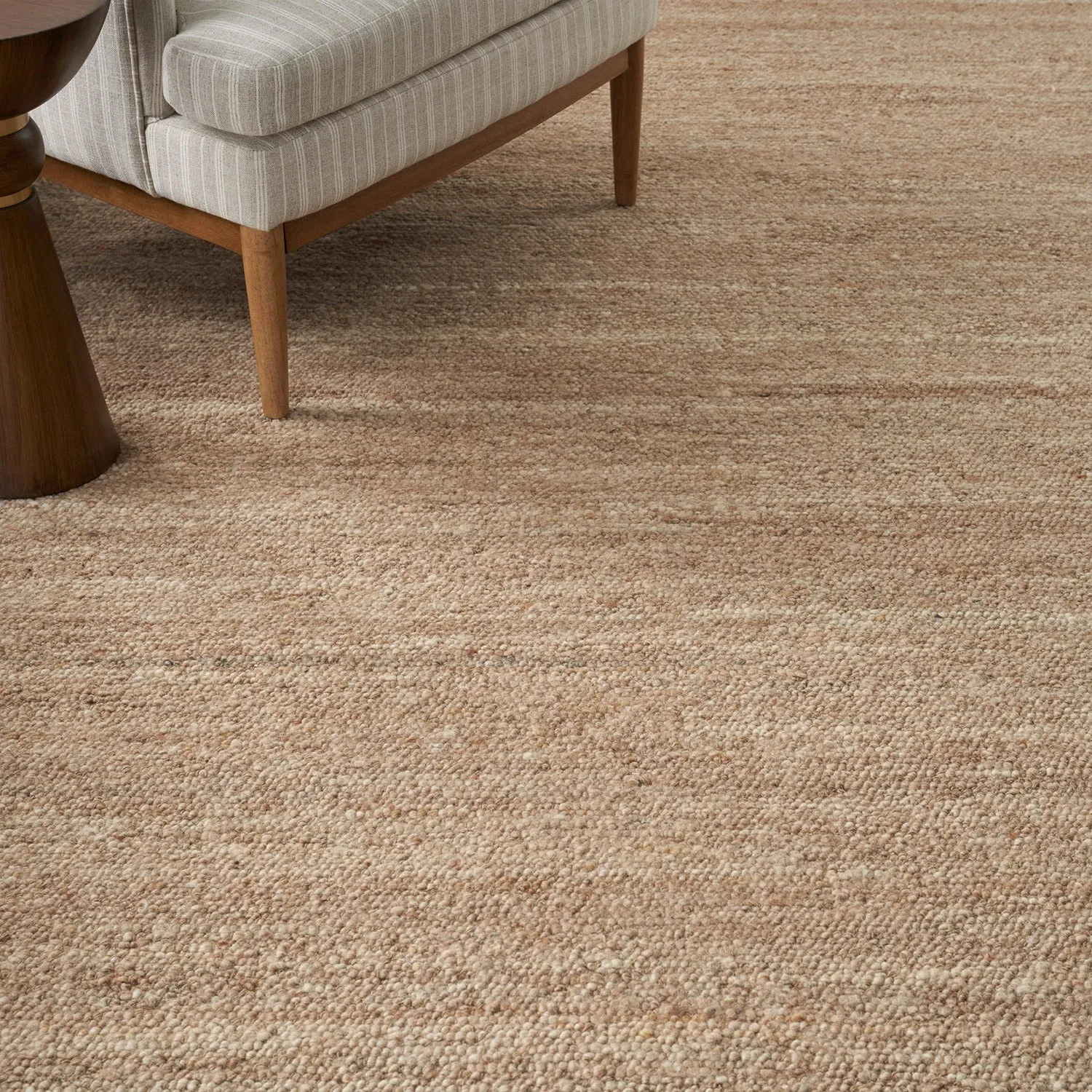 Distressed Essentials Solid Rug - Beige
