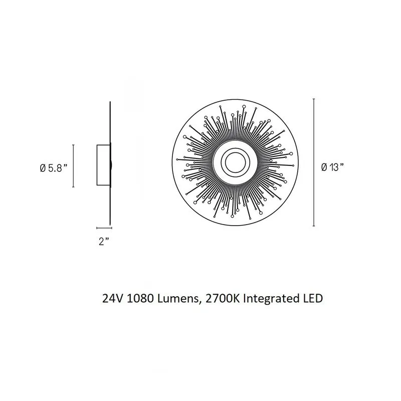 Earth Sun Wall / Ceiling Light