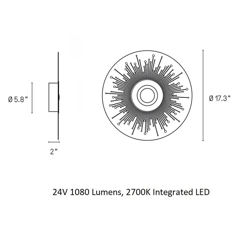 Earth Sun Wall / Ceiling Light