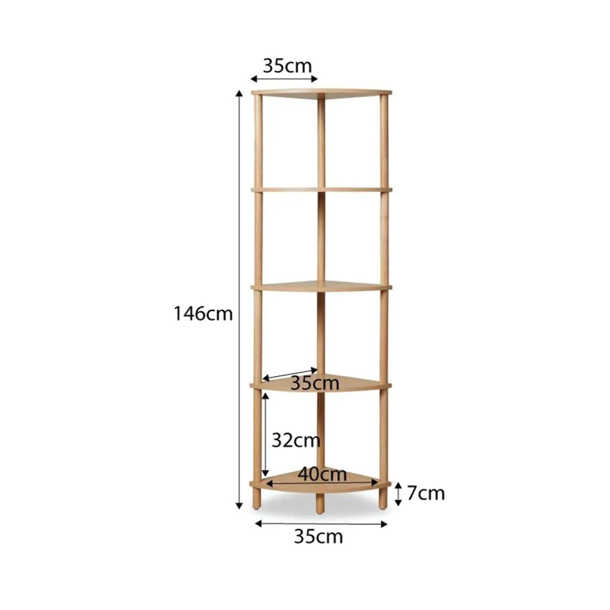 Eden Corner Shelf Mocka