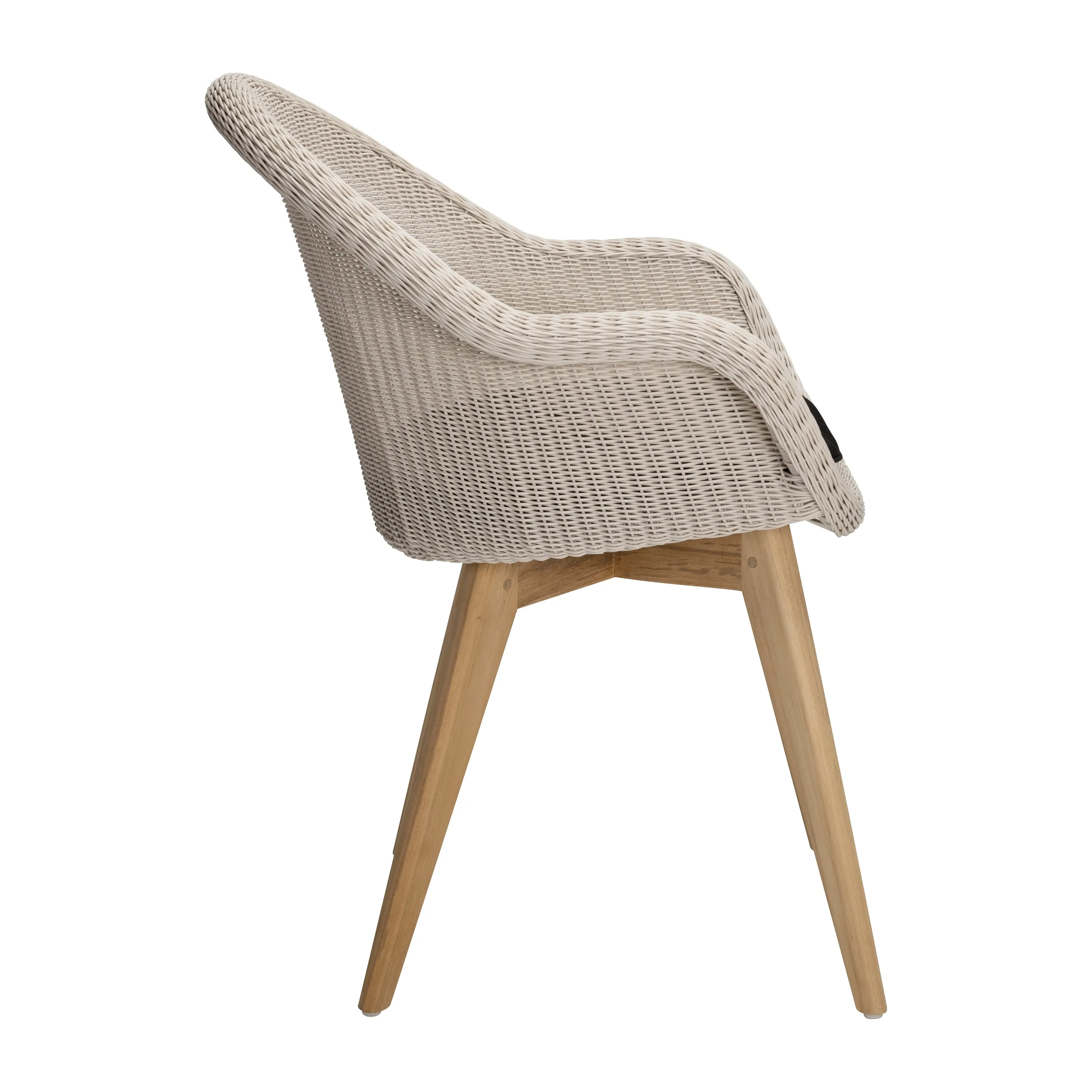 Edgard Outdoor Dining Chair with Wood Base