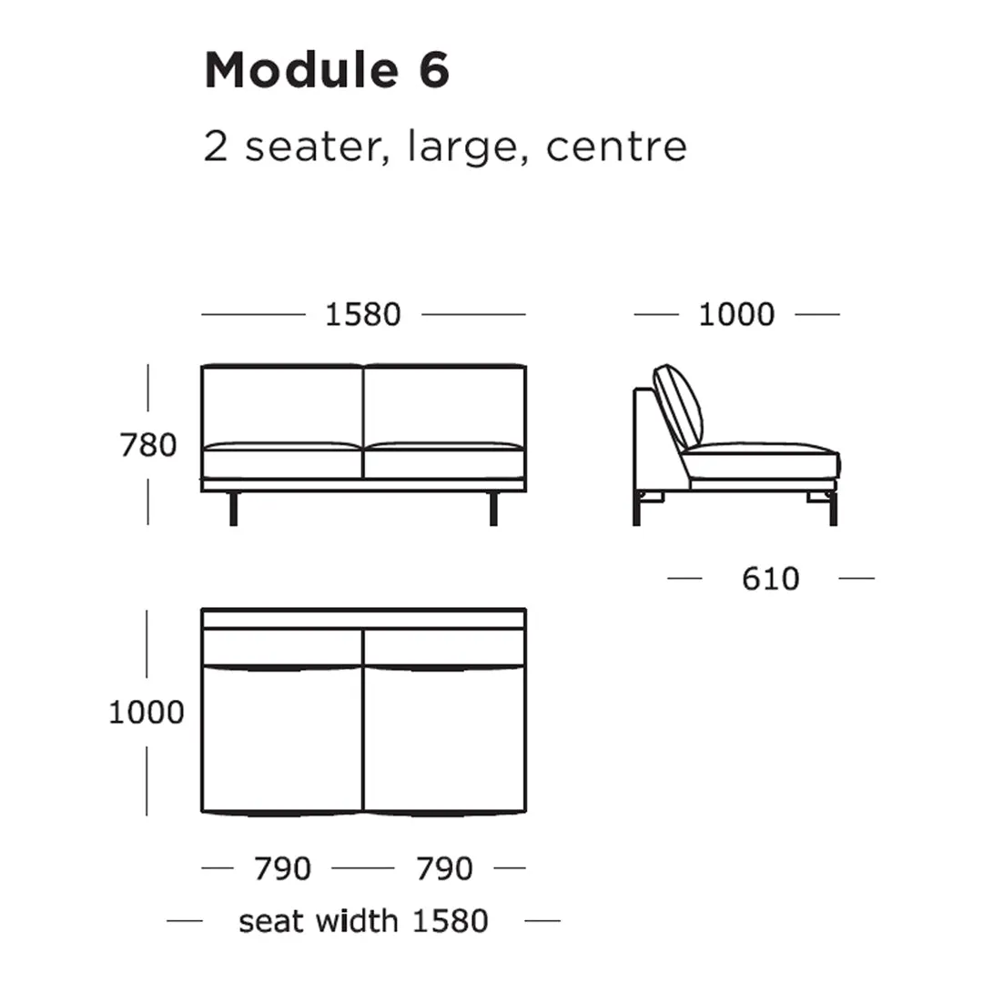 Edge V1 Modular Sofa (Modules 1-8)
