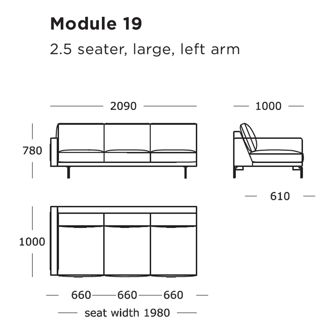 Edge V1 Modular Sofa (Modules 17-24)
