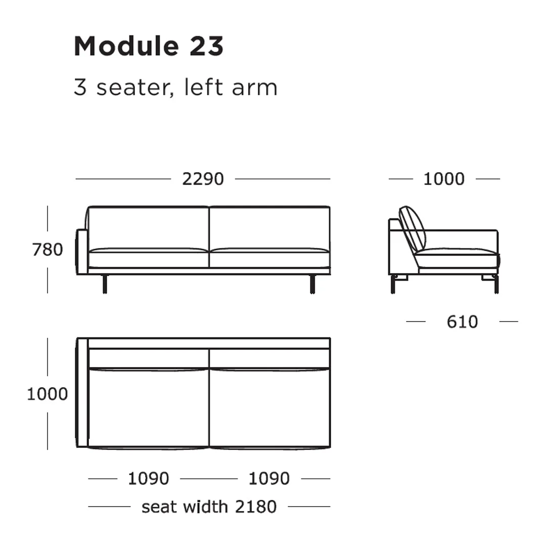 Edge V1 Modular Sofa (Modules 17-24)