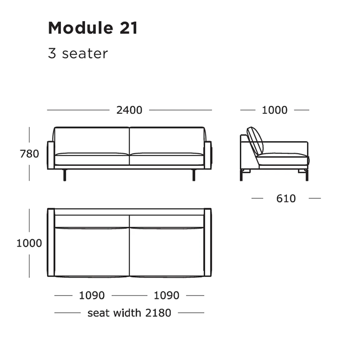 Edge V1 Modular Sofa (Modules 17-24)