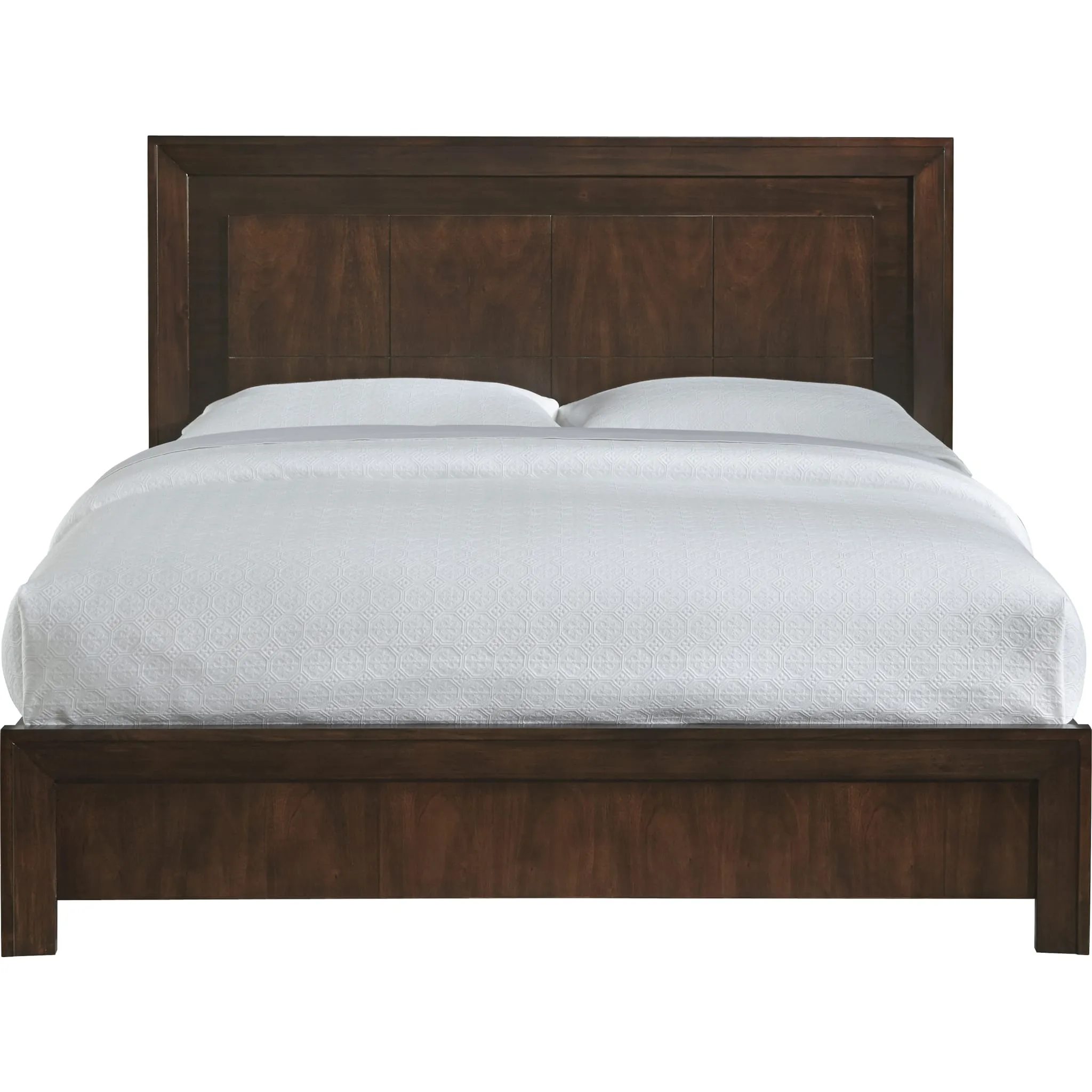 Element Wood Platform Bed in Chocolate Brown Modus