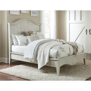 Ella Solid Wood Crown Bed in White Wash Modus