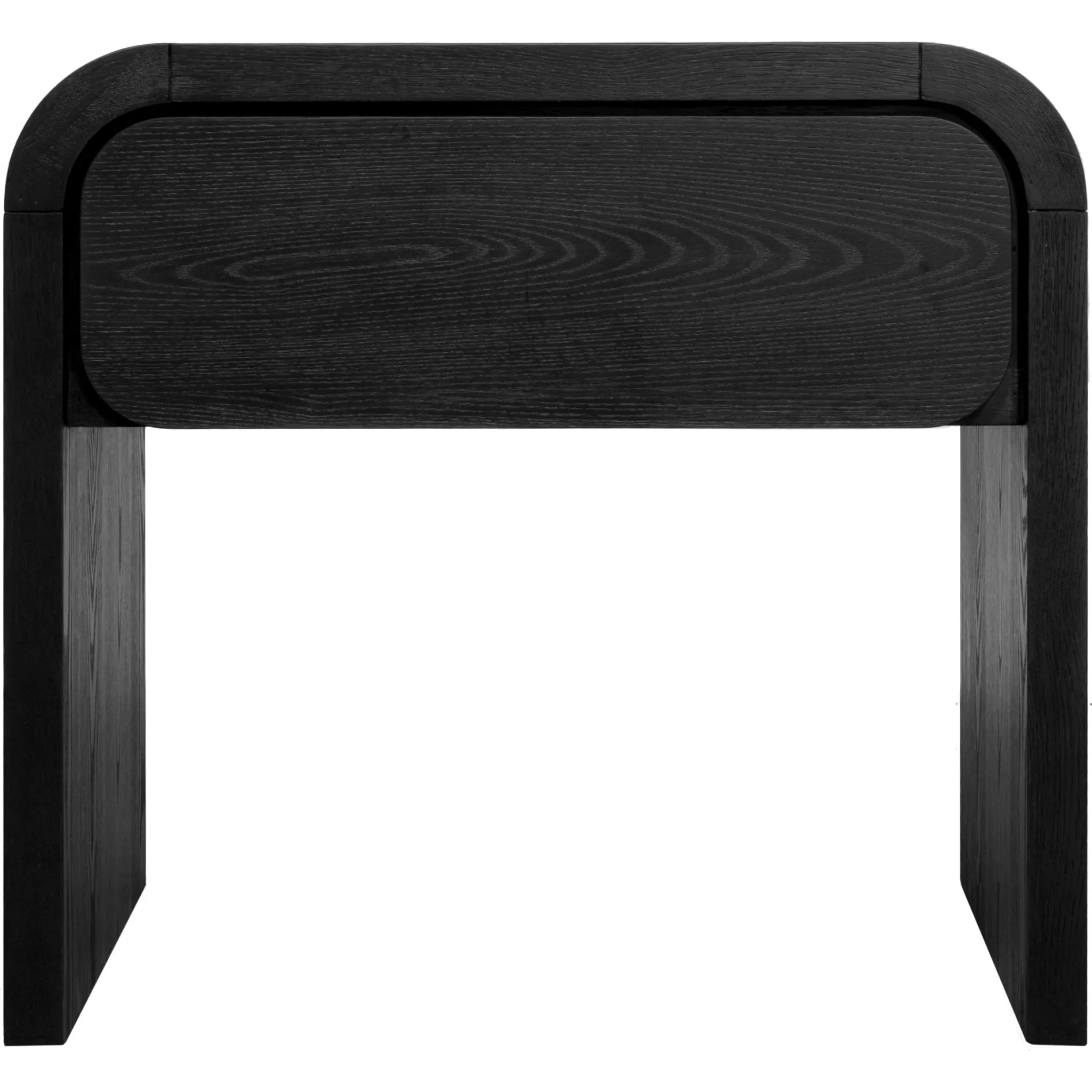 Elora One Drawer Nightstand in Jet Black Ash Modus