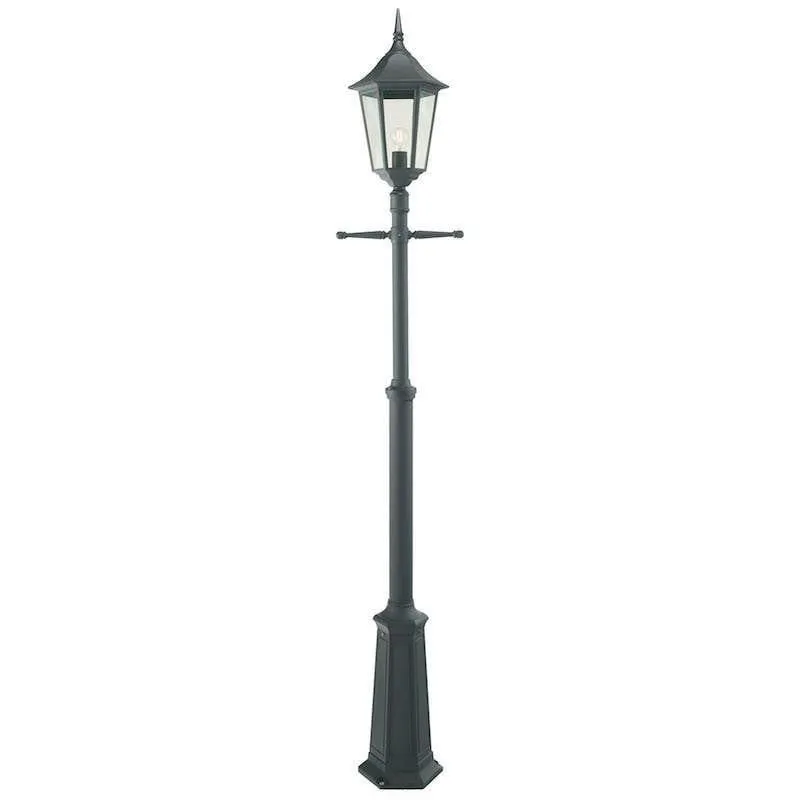 Elstead Valencia Grande Black Outdoor Single Arm Lamp Post