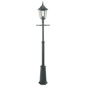 Elstead Valencia Grande Black Outdoor Single Arm Lamp Post