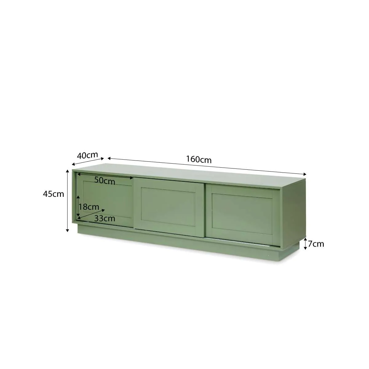 Eros Entertainment Unit - Sage Green Mocka