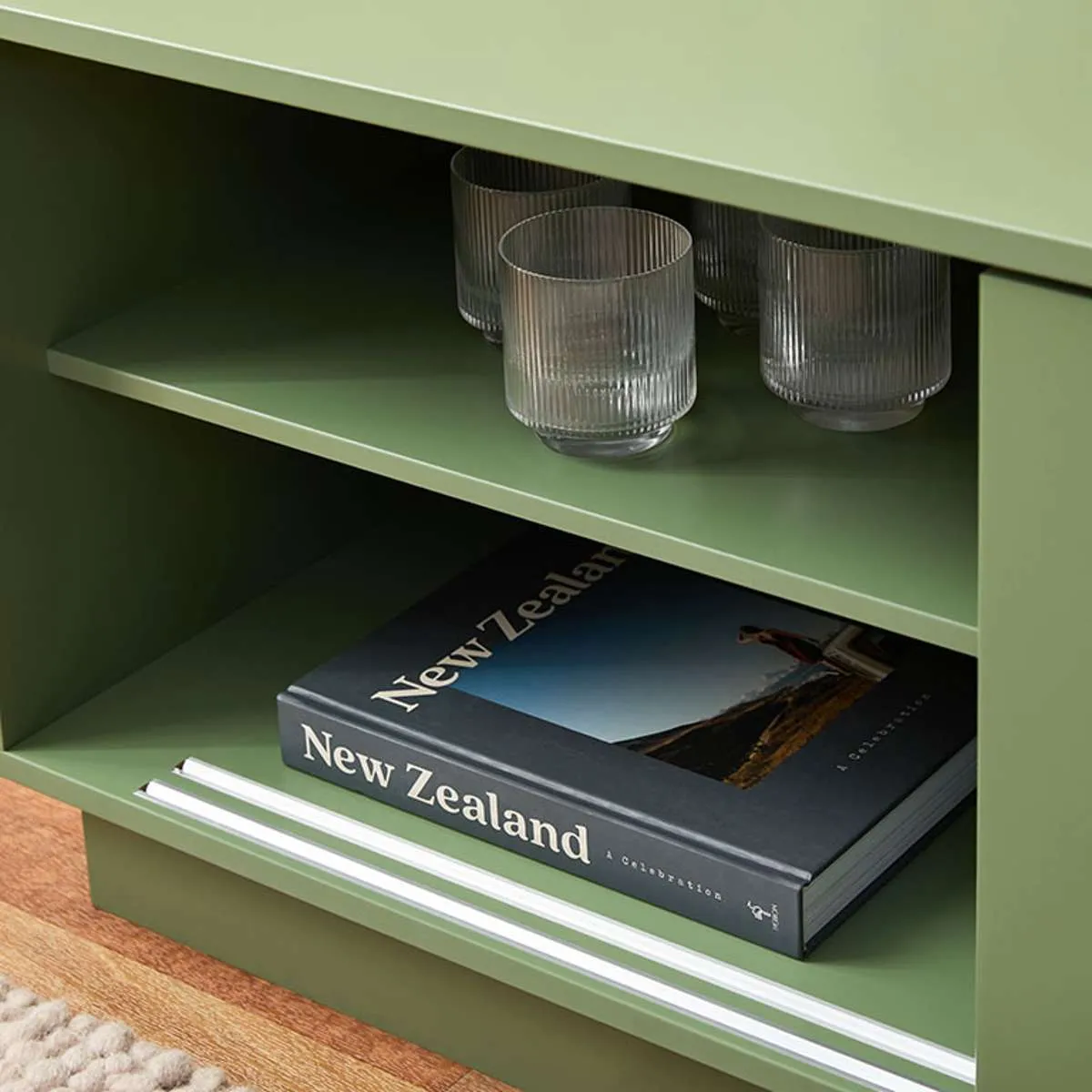 Eros Entertainment Unit - Sage Green Mocka