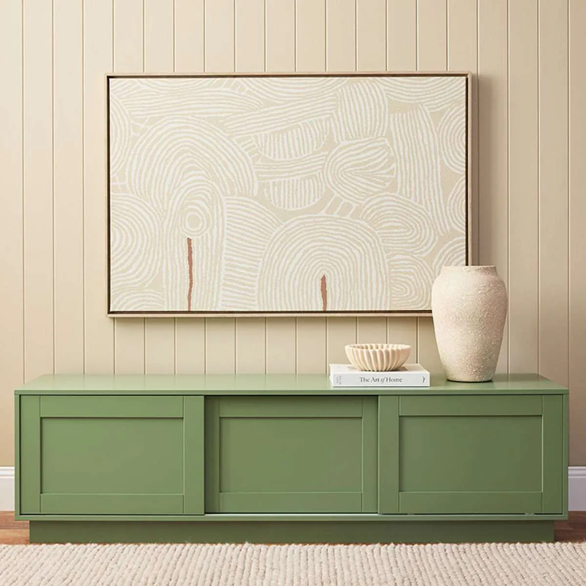 Eros Entertainment Unit - Sage Green Mocka