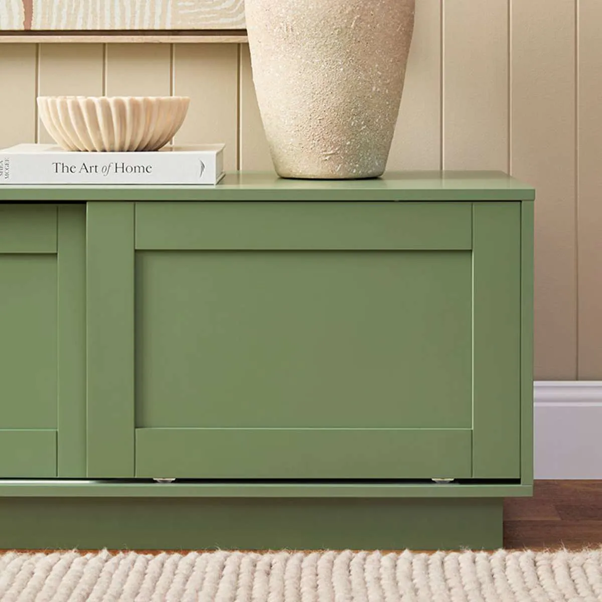 Eros Entertainment Unit - Sage Green Mocka