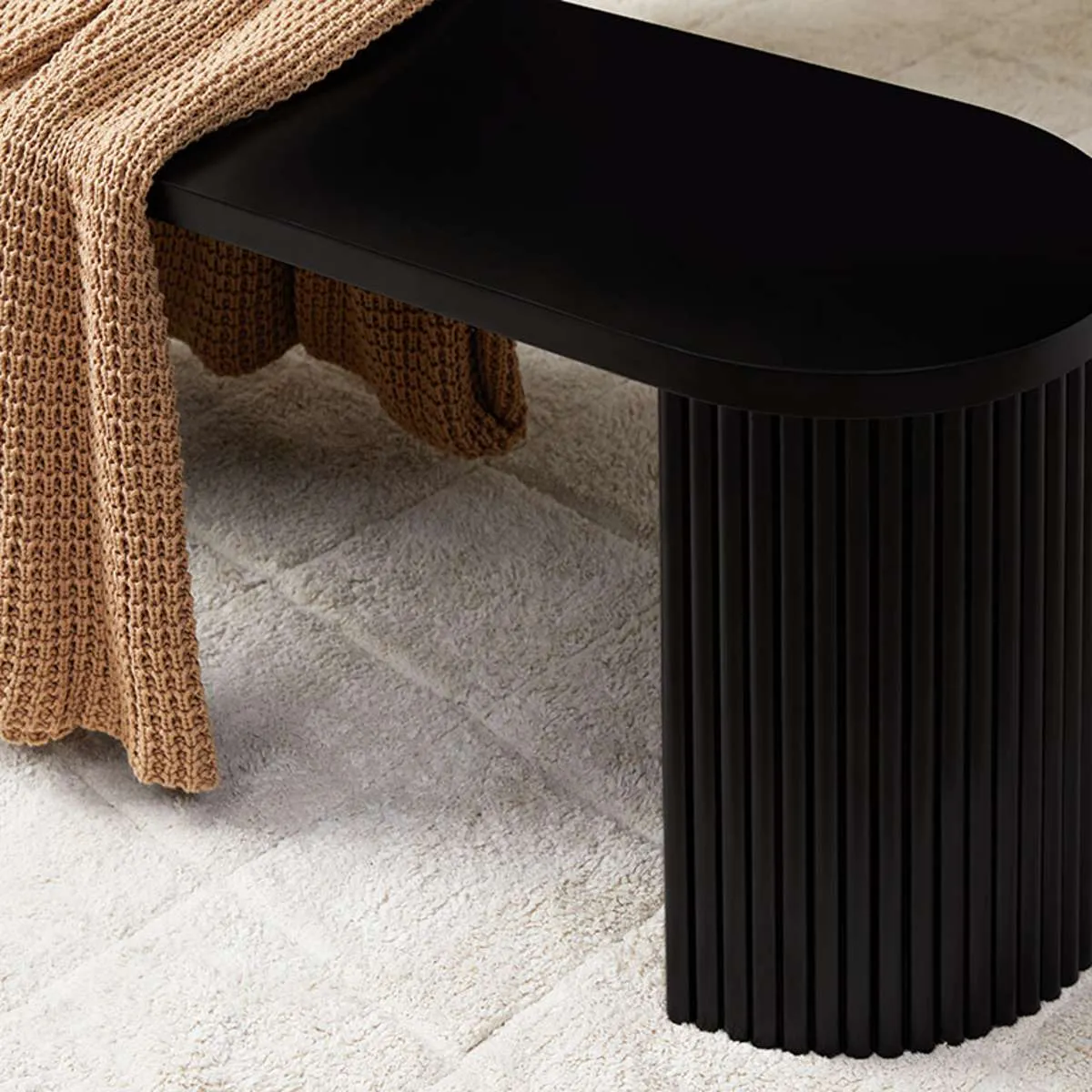 Eve Bench Seat - Black Mocka