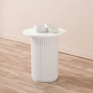 Eve Side Table - White Mocka