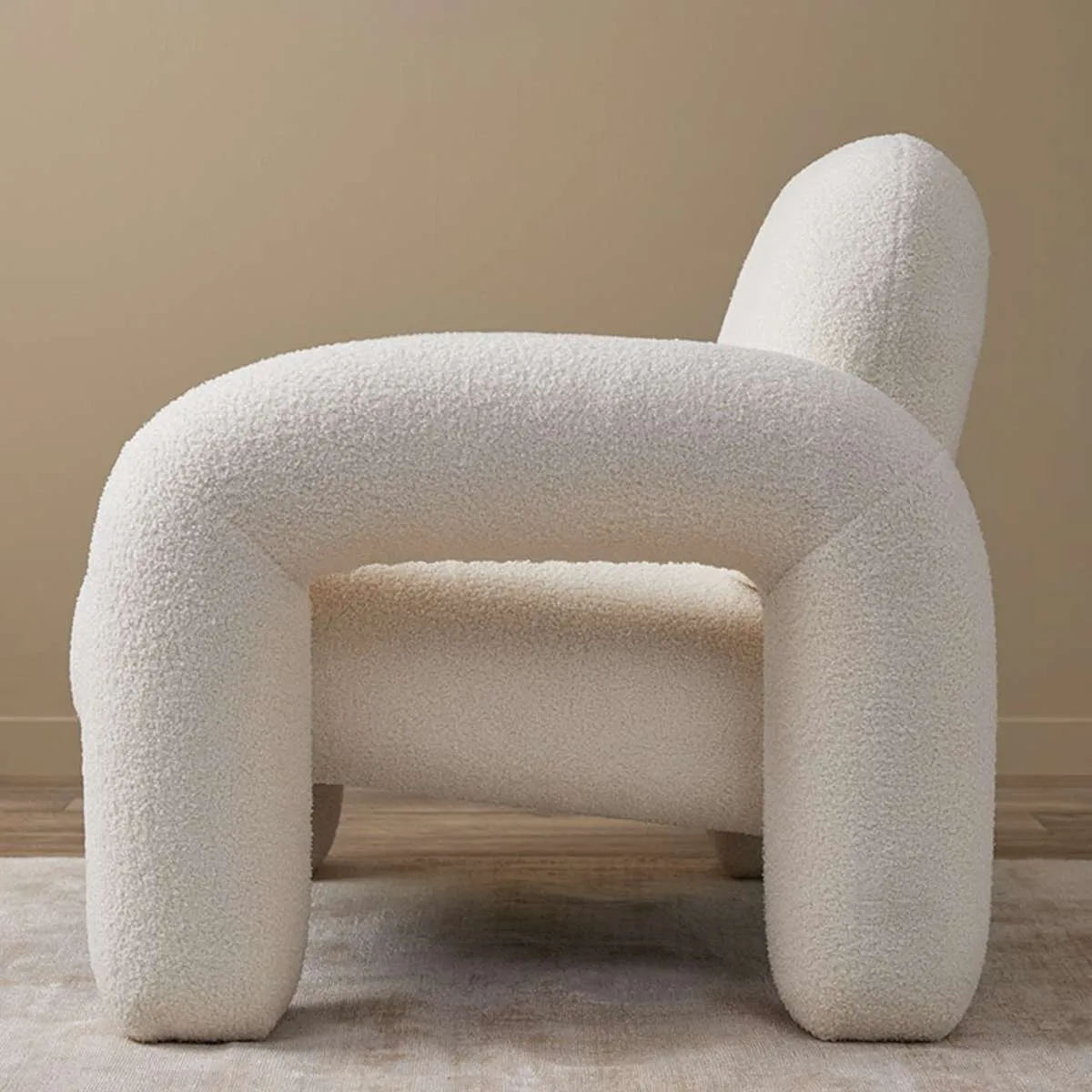 Felix Teddy Occasional Chair - Cream Mocka