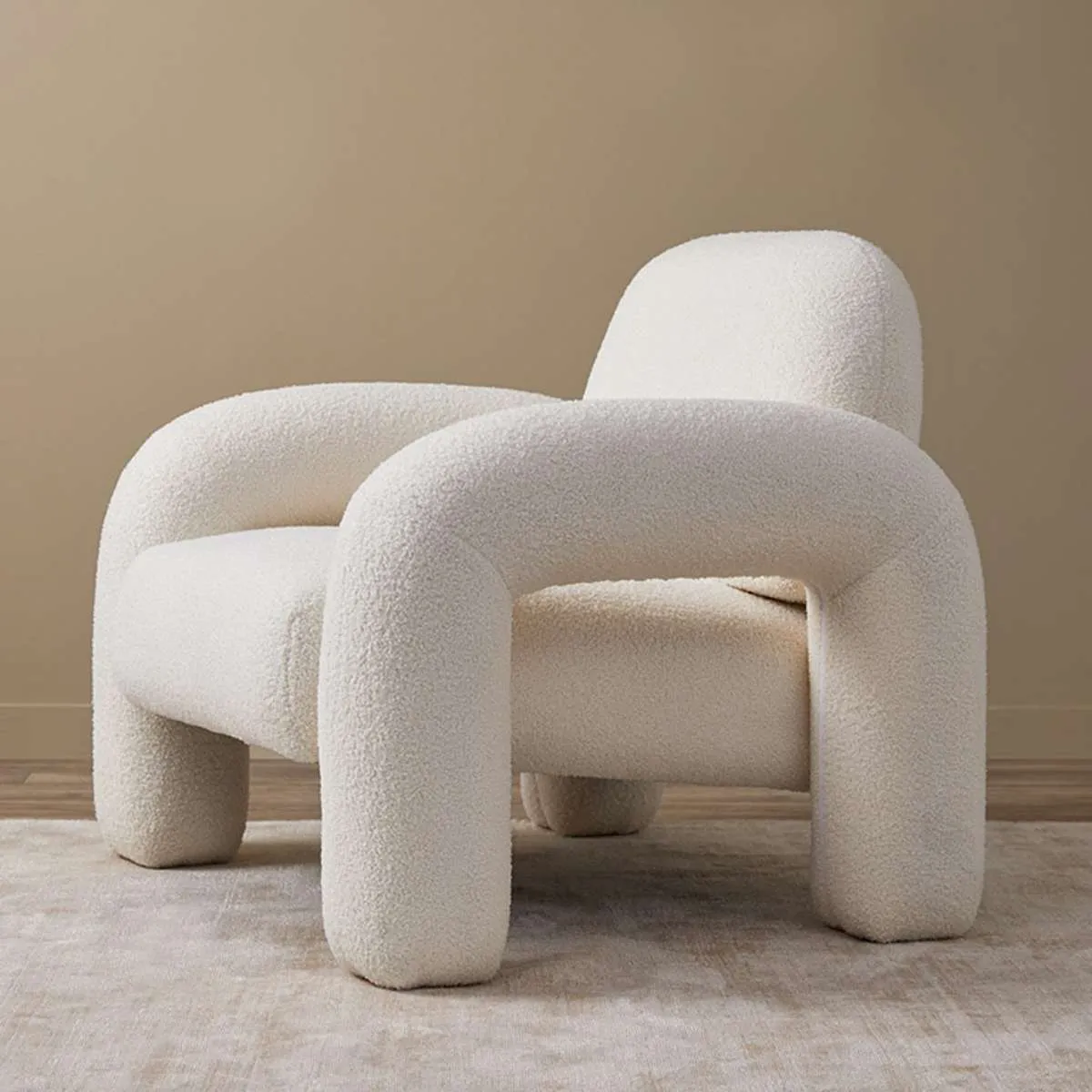 Felix Teddy Occasional Chair - Cream Mocka