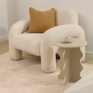Felix Teddy Occasional Chair - Cream Mocka