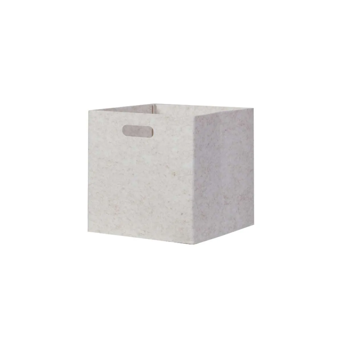 Felt Cube Basket - Biscuit Mocka