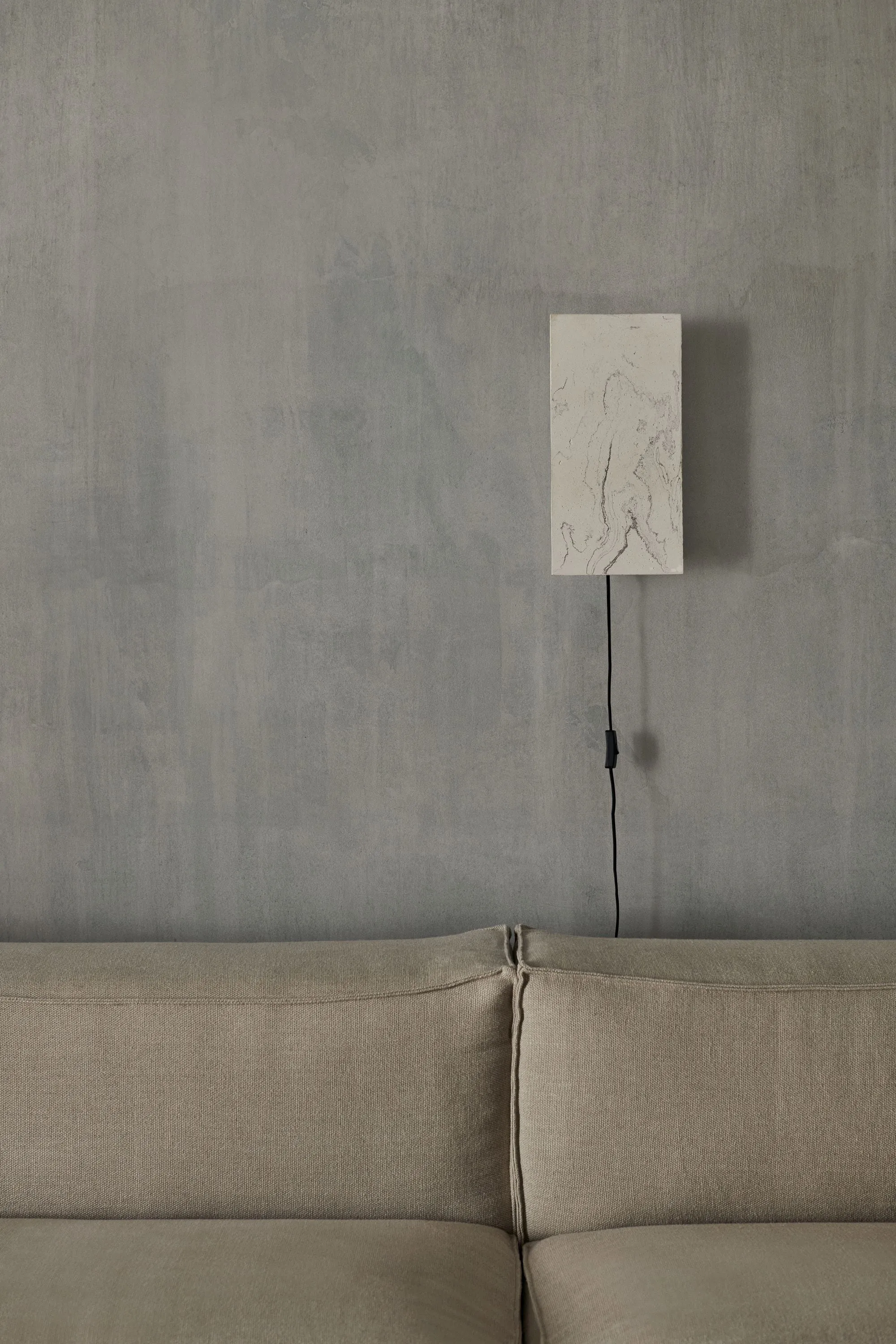 Ferm Living Argilla Wall Lamp Rectangular, Marble White