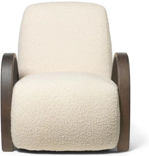Ferm Living Buur Lounge Chair Nordic Bouclé, Off White