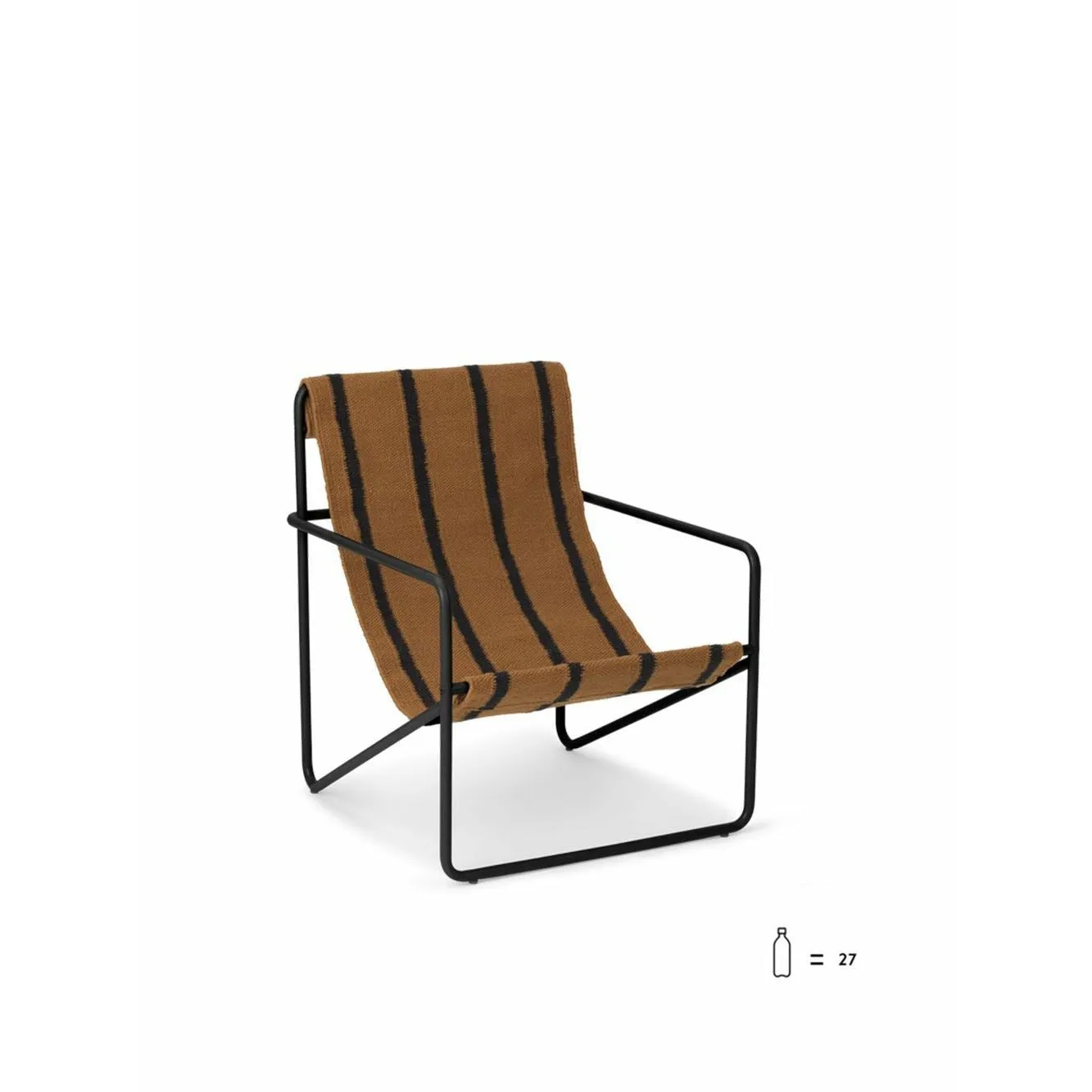 Ferm Living Desert Chair Kids, Black/Stripe