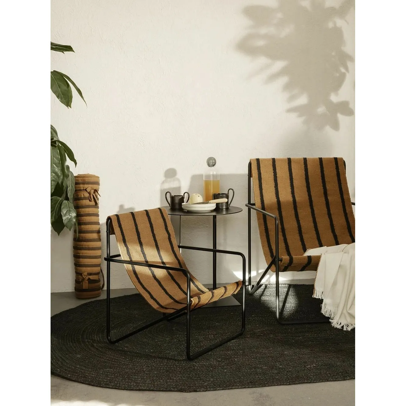 Ferm Living Desert Chair Kids, Black/Stripe