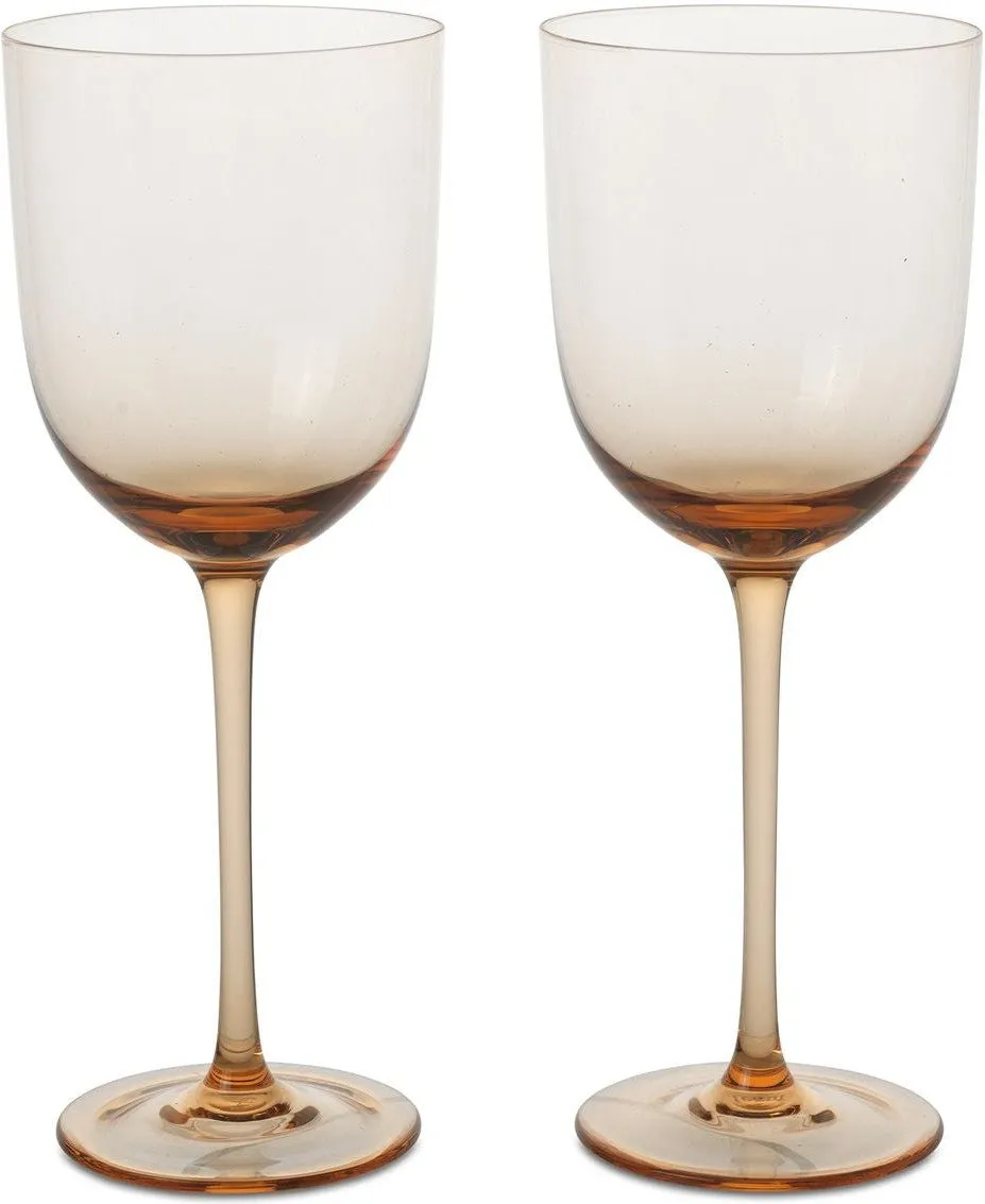 Ferm Living Host White Wine Glasses 30 Cl Set Of 2, Blush