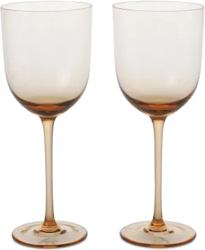 Ferm Living Host White Wine Glasses 30 Cl Set Of 2, Blush