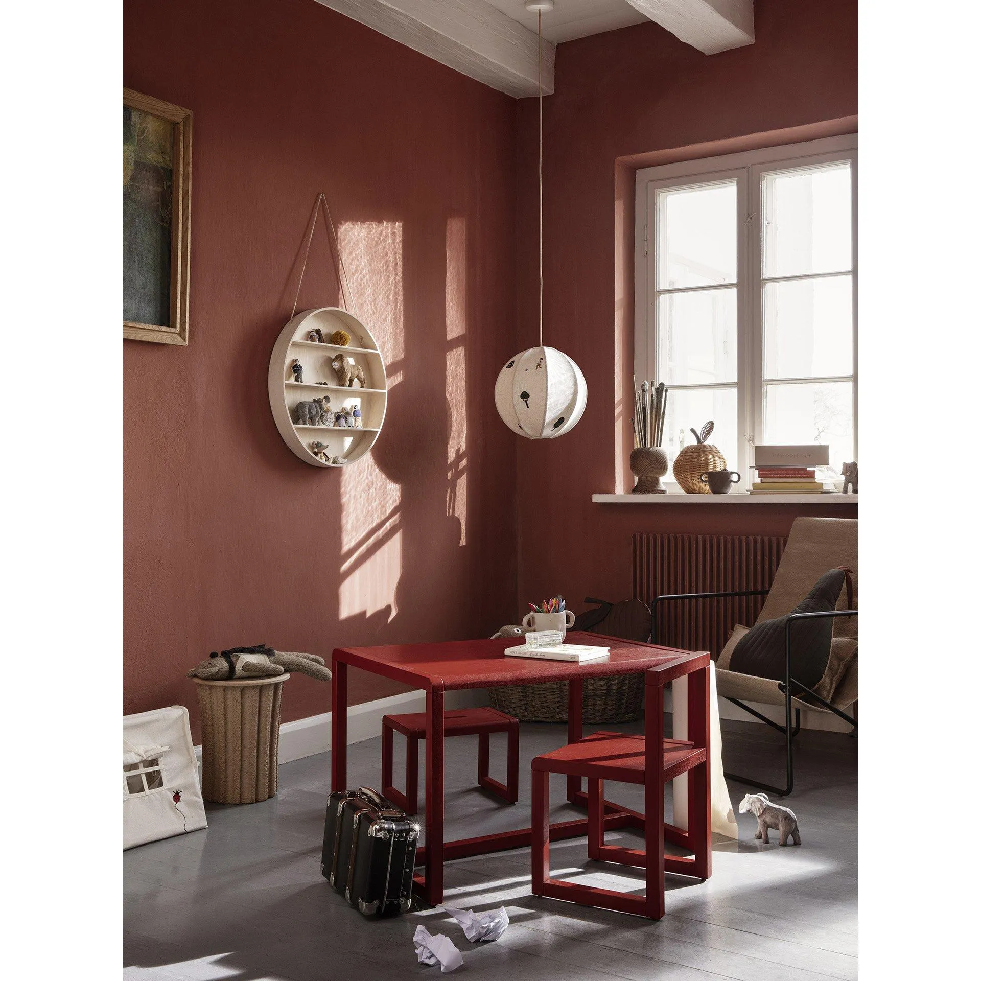 Ferm Living Little Architect Table, Poppy Red