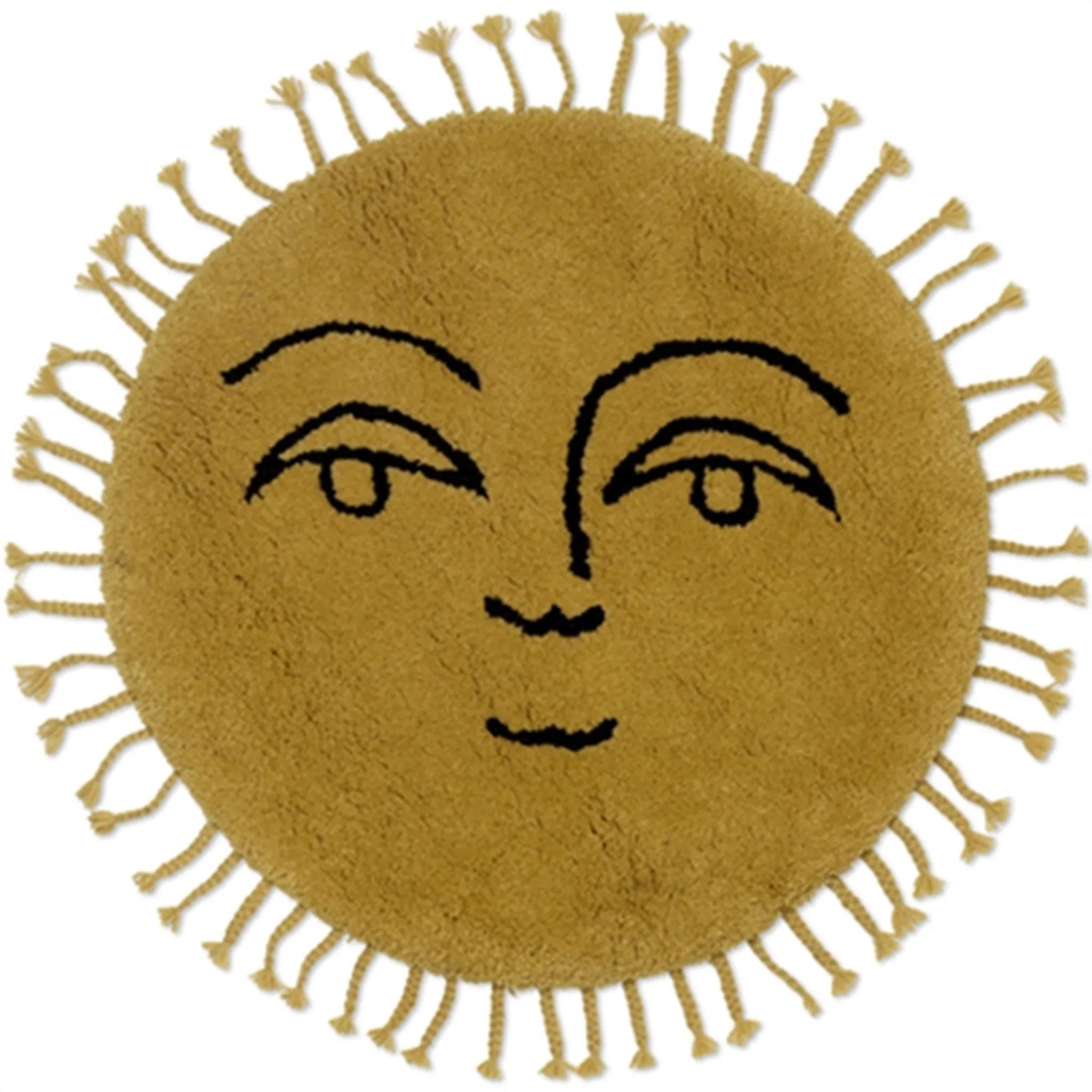 Ferm Living Sun Tufted Rug - Small Yellow