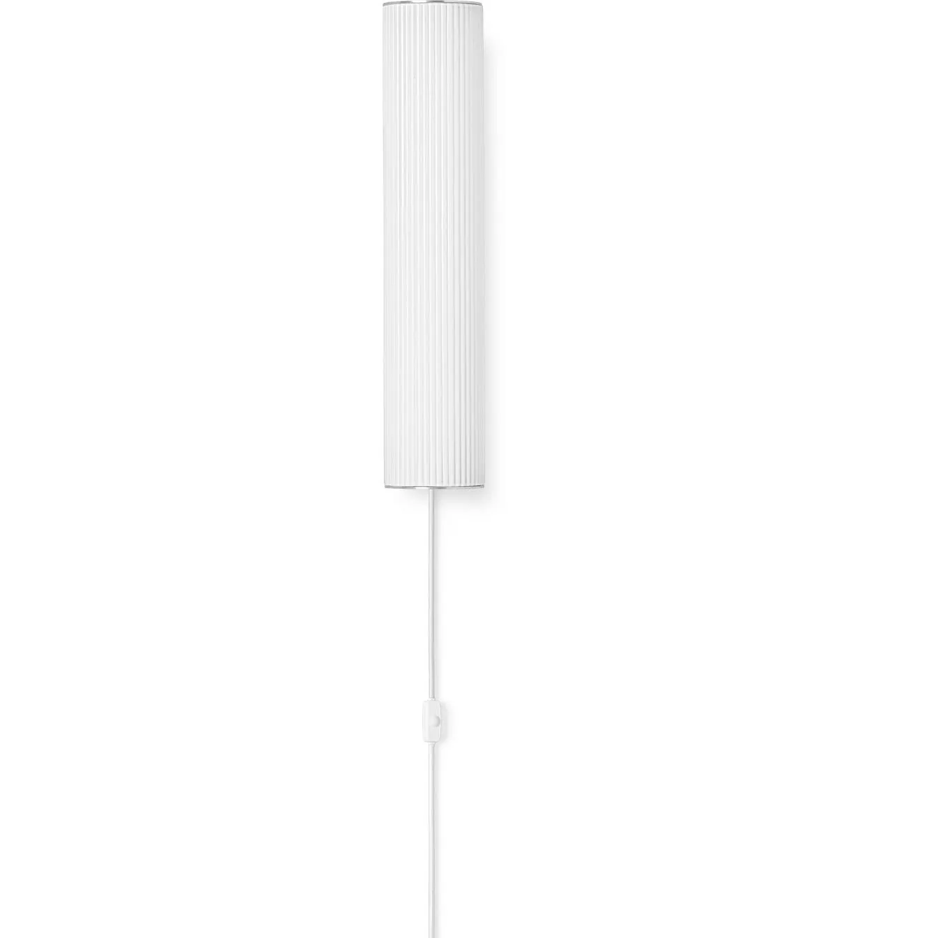Ferm Living Vuelta Wall Lamp Stainless Steel 40 Cm, White