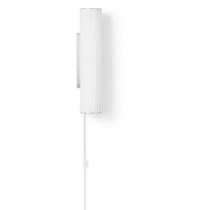 Ferm Living Vuelta Wall Lamp Stainless Steel 40 Cm, White